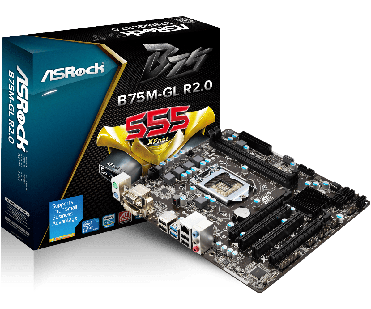 Asrock b75m gl подключение